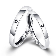 Load image into Gallery viewer, Creative Simple Moon Sun Adjustable Couple Rings Girl Boy Friend Jewelry Gift
