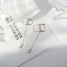 Load image into Gallery viewer, New Fashion Punk Zircon Pendant Long Tassels Chain Earrings Women Jewelry Gift
