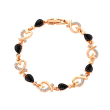 Load image into Gallery viewer, New Fashion Elegent Exquisite Crystal Flower Hollow Heart-shape Bracelet Women Jewelry Gift