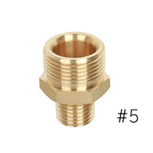 Load image into Gallery viewer, Brass Pressure Washer Adapter Male to Female Outlet Hose Coulper Fitting