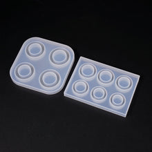 Load image into Gallery viewer, Four/Six Grids Rings Silicone Mould Resin Molds Handmade Jewelry Tools DIY Jewelry Making