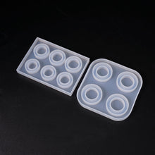 Load image into Gallery viewer, Four/Six Grids Rings Silicone Mould Resin Molds Handmade Jewelry Tools DIY Jewelry Making