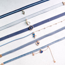 Load image into Gallery viewer, Fashion Charm Unique Blue Series Planet Pendant Necklace Short Clavicle Chain Women Jewelry Gift