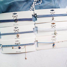 Load image into Gallery viewer, Fashion Charm Unique Blue Series Planet Pendant Necklace Short Clavicle Chain Women Jewelry Gift