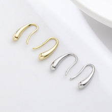 Load image into Gallery viewer, New Fashion Simple Personality Teardrop-shaped Silver Ear Studs Women Jewelry Gift