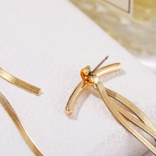 Load image into Gallery viewer, Fashion Simple Creative Snake Bone Chain Tassel Long Earrings Women Jewelry Gift