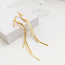 Load image into Gallery viewer, Fashion Simple Creative Snake Bone Chain Tassel Long Earrings Women Jewelry Gift
