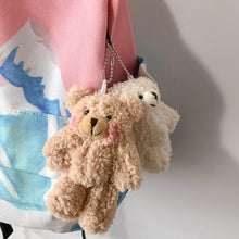 Load image into Gallery viewer, Girl Cute Plush Baby Brown Blush Bear Doll Soft Key Chain Bag Pendant Accessory