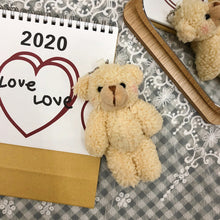 Load image into Gallery viewer, Girl Cute Plush Baby Brown Blush Bear Doll Soft Key Chain Bag Pendant Accessory