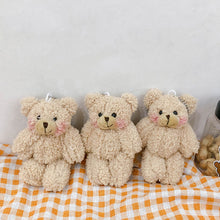 Load image into Gallery viewer, Girl Cute Plush Baby Brown Blush Bear Doll Soft Key Chain Bag Pendant Accessory