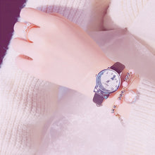 Load image into Gallery viewer, New Simple Sweet Cute Cat Watch Dial Children Student Quartz Wristwatches