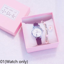 Load image into Gallery viewer, New Simple Sweet Cute Cat Watch Dial Children Student Quartz Wristwatches