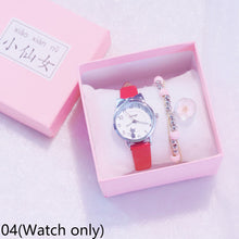 Load image into Gallery viewer, New Simple Sweet Cute Cat Watch Dial Children Student Quartz Wristwatches
