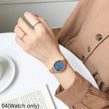 Load image into Gallery viewer, Women Fashion Casual Retro Luxury Small Square Wheat Ear Printing Watch Ladies Rose Gold Quartz Watch