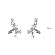 Load image into Gallery viewer, New Fashion Sparkling Zircon Star Tassel Ear Clips Earrings Women Jewelry Gift