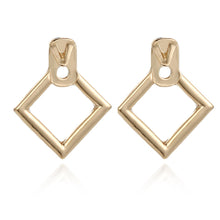 Load image into Gallery viewer, Fashion Simple Metal Hollow Geometric Rhombus Triangle Ear Studs Earrings Women Jewelry Gift