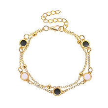 Load image into Gallery viewer, Fashion Simple Double Layer Black White Round Bracelet Women Jewelry Gift