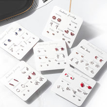 Load image into Gallery viewer, 7 Pairs Fashion Exquisite Korean One Week Ear Studs Set Women Daily Party Jewelry Gift