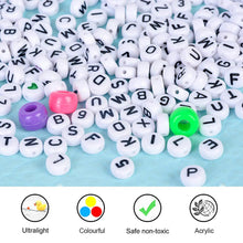Load image into Gallery viewer, Glass Seed Beads Small Craft Beads for DIY Bracelet Necklaces Crafting Jewelry Making Supplies with Two Clear Bracelet String and a tweezer