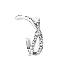 Load image into Gallery viewer, 1PC Fashion Retro Exquisite Rhinestone Cross U-shaped Ear Clip Women Earrings Jewelry