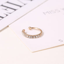 Load image into Gallery viewer, 1PC Fashion Classic Simple Rhinestone C Shape Ear Clip Women Earrings Jewelry