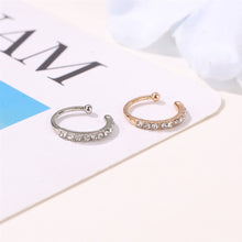 Load image into Gallery viewer, 1PC Fashion Classic Simple Rhinestone C Shape Ear Clip Women Earrings Jewelry