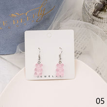 Load image into Gallery viewer, Fashion Sweet Cute Cartoon Candy Color Bear Resin Earrings Girls Women Jewelry Gift