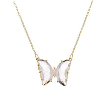 Load image into Gallery viewer, 1 PC Fashion Sweet Elegant Crystal Glass Butterfly Pendant Necklace Women Jewelry Gift