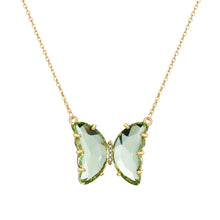 Load image into Gallery viewer, 1 PC Fashion Sweet Elegant Crystal Glass Butterfly Pendant Necklace Women Jewelry Gift