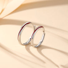 Load image into Gallery viewer, Creative Simple Red Mobius Strip Adjustable Couple Rings Girl Boy Friend Valentine's Day Jewelry Gift