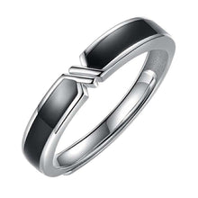 Load image into Gallery viewer, Creative Simple Black and White Adjustable Couple Rings Girl Boy Friend Valentine's Day Jewelry Gift