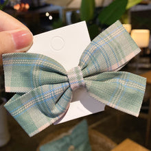 Load image into Gallery viewer, Fashion Women Casual Adjustable Uniform Hairpin Cotton Boys Girls Bow Plaid Necktie JK Plaid Ties