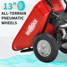 Load image into Gallery viewer, RedRock Wheelbarrow Utility Cart Electric Powered 24V DC 180W AGM Battery 330lbs (150kgs) Max Capacity Barrel Dump Material Debris Hauler