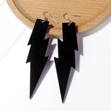 Load image into Gallery viewer, Fashion Punk Exaggerated Long Lightning Acrylic Acetic Acid Pendant Earrings Women Jewelry Gift