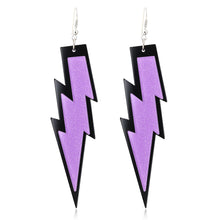 Load image into Gallery viewer, Fashion Punk Exaggerated Long Lightning Acrylic Acetic Acid Pendant Earrings Women Jewelry Gift