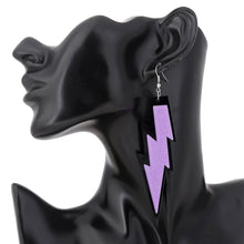 Load image into Gallery viewer, Fashion Punk Exaggerated Long Lightning Acrylic Acetic Acid Pendant Earrings Women Jewelry Gift