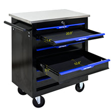 Load image into Gallery viewer, 7 DRAWERS MULTIFUNCTIONAL TOOL CART WITH WHEELS-BLACK+BLUE