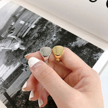 Load image into Gallery viewer, Fashion Minimalist Irregular Round Circle Geometric Glossy Ring For Women Men Jewelry Gift