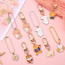 Load image into Gallery viewer, Girl Cartoon Animal Metal Key Chain Cute Bag Pendant Baby Cute Accessory