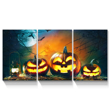Load image into Gallery viewer, 3 Piece Drop-Shipping Canvas Wall Art Halloween Decorations Framed Halloween Wall Art Modern Home Wall Decor Stretched and Framed Ready to Hang 1216inch Thickness 1.5inch