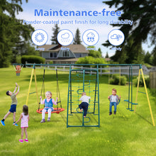 Load image into Gallery viewer, Indoor/Outdoor Metal Swing Set with Safety Belt for Backyard