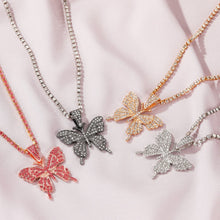 Load image into Gallery viewer, Fashion Hip Hop Exaggerated Rhinestone Big Butterfly Pendant Choker Necklace Women Party Jewelry