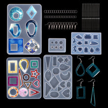 Load image into Gallery viewer, Earring Resin Molds Bohemian Hoop Drop Dangle Resin Earring Mold Jewelry Silicone Molds for Women Girls DIY Birthday Party Christmas Friendship Gifts