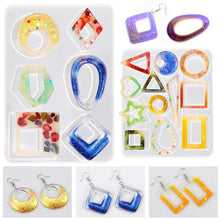 Load image into Gallery viewer, Earring Resin Molds Bohemian Hoop Drop Dangle Resin Earring Mold Jewelry Silicone Molds for Women Girls DIY Birthday Party Christmas Friendship Gifts