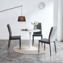 Load image into Gallery viewer, Dining chairs set of 4, Grey modern kitchen chair with metal leg
