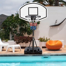 Load image into Gallery viewer, Portable Poolside Basketball Hoop Swimming Pool 3.1ft to 4.7ft Height-Adjustable Basketball System Goal Stand for Kids