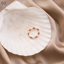 Load image into Gallery viewer, 1 PC Fashion Exquisite Sweet Colorful Crystal Pearl Ring Women Girls Jewelry Gift