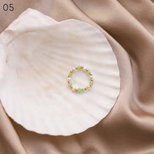 Load image into Gallery viewer, 1 PC Fashion Exquisite Sweet Colorful Crystal Pearl Ring Women Girls Jewelry Gift