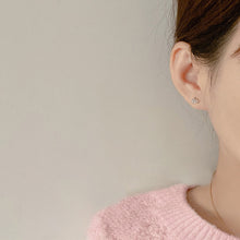 Load image into Gallery viewer, Fashion Sweet Mini Simple Hollowed Out Crown 925 Silver Needle Ear Studs Women Jewelry Gift