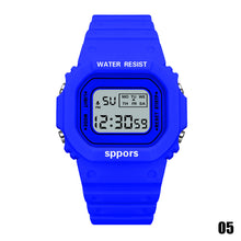 Load image into Gallery viewer, Fashion Creative Casual Square Dial Waterproof Luminous Alarm Clock For Children Student